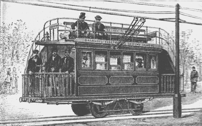 Electric Tram in Paris in 1881
